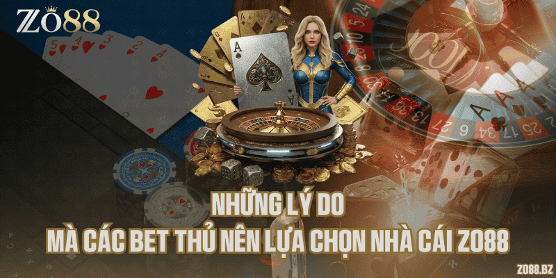 Những lý do mà các bet thủ nên lựa chọn nhà cái Zo88