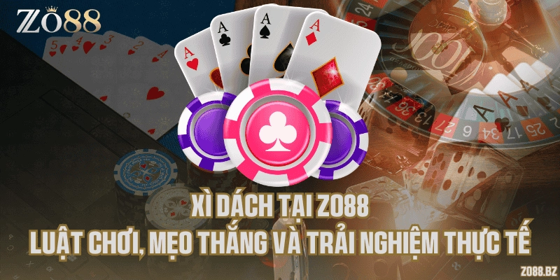 Xì dách tại Zo88 – Luật chơi, mẹo thắng và trải nghiệm thực tế